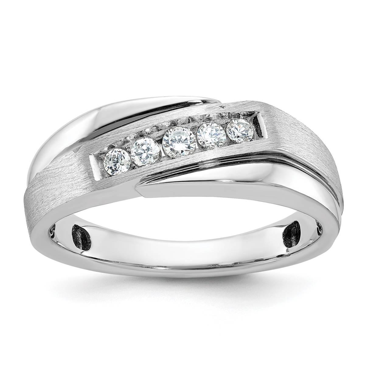 Mens Gentlemens Classics(tm) 14kt. White Gold 1/4ctw. Diamond Ring