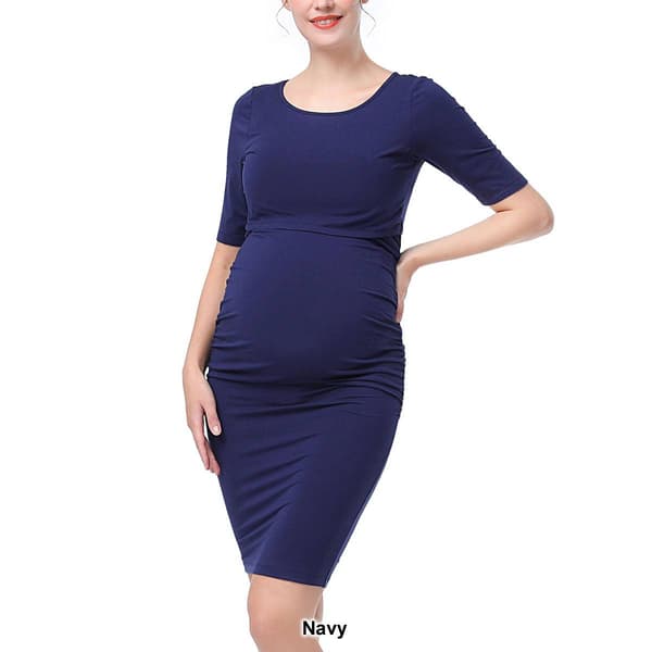 Womens Pokkori by Kimi & Kai Maternity Tiered Nursing Dress