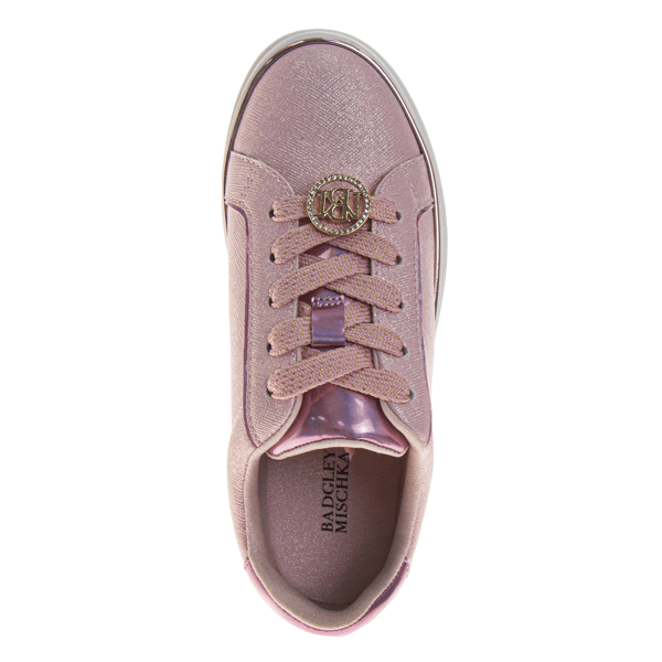 Little Girls Badgley Mischka® Glittery Fashion Sneakers