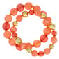 Ashley Cooper(tm) Coral 2 Row Beaded Stretch Bracelet - image 1