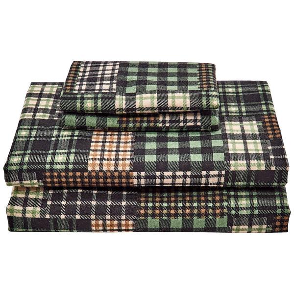 Ashley Cooper(tm) Plaid Patch Flannel Sheet Set - image 