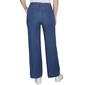 Womens Ruby Rd. Paisley Patch Pull On Wide Leg Faux Button Jeans - image 2
