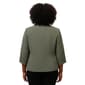 Plus Size Kasper 3/4 Sleeve Shawl Collar Welt Pockets Blazer - image 2