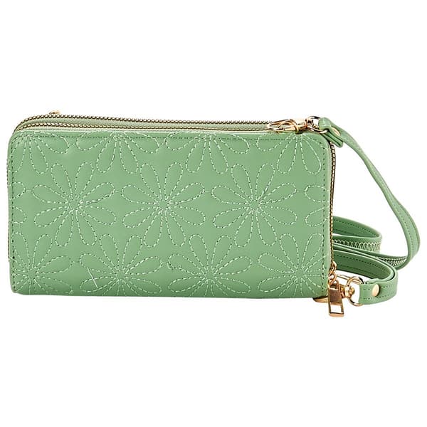 Womens Gloria Vanderbilt Daisy Quilt Crossbody Wallet