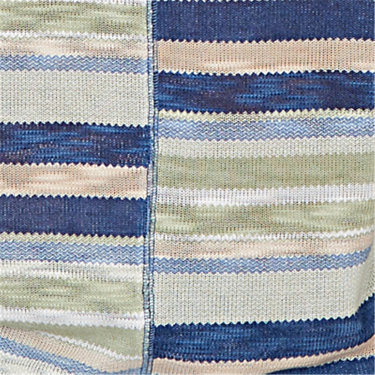 Petite Alfred Dunner Indigo Girls Splice Stripe Sweater