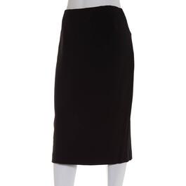 Plus Size Kasper Stretch Crepe Skimmer Skirt