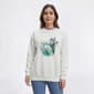 Womens Top Stitch by Morning Sun Serene Spring Fleece Sweatshirt - image 1