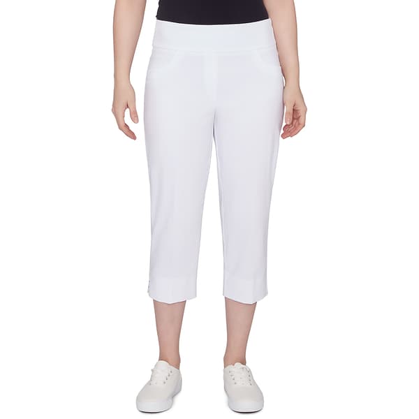 Petite Ruby Rd. Pant Program Solid Capri Pants - image 