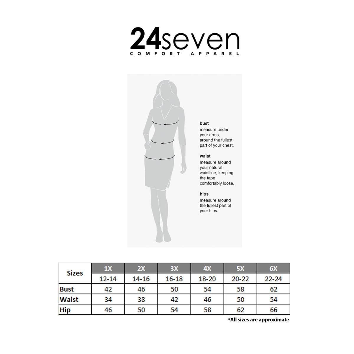 Plus Size 24/7 Comfort Apparel Elastic Waist A Line Maxi Skirt