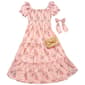 Girls (7-16) Rare Editions Floral Flutter Sleeve Dress w/ Bow - image 1