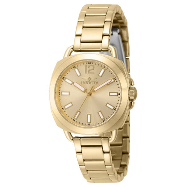 Womens Invicta Wildflower Gold Quartz 3-Hand Watch - 46346 - image 