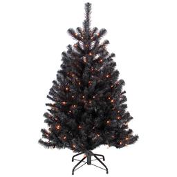 Northlight Seasonal 4ft. Orange Light Artificial Halloween Tree
