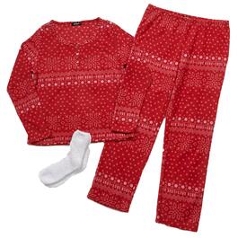 Charmour - Long cuffed jogger PJ pants - Romantic match. Colour
