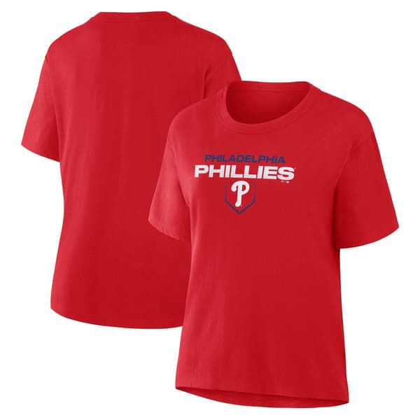 Womens Fanatics Philadelphia Phillies Team Fade Short Sleeve Tee - image 