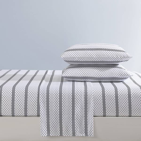 Betsey Johnson Dots & Stripes Microfiber Sheet Set