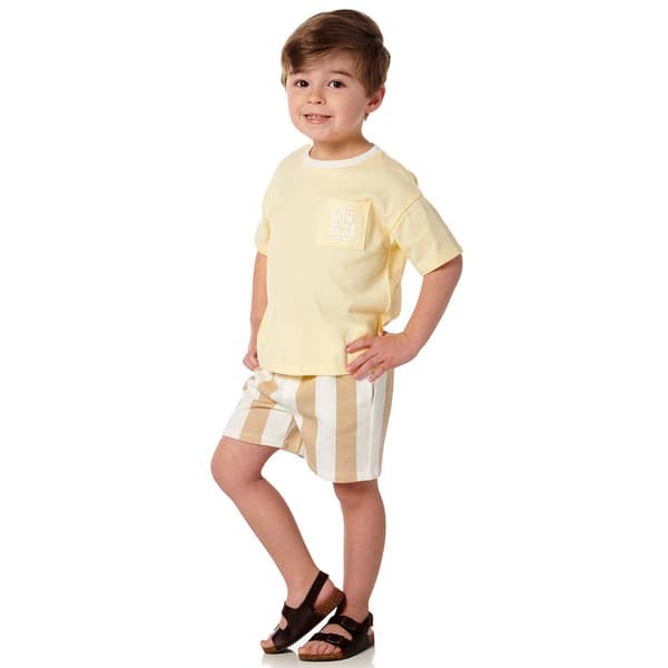 Toddler Boy Little Lad Ocean Coast Vacation Shorts Set - image 