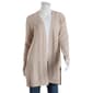 Petites 89th & Madison Recycled Poly Solid Cross Panel Cardigan - image 1