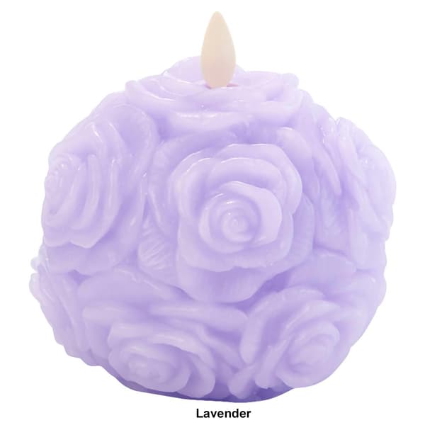 Luminara 4x4.25 Rose Sphere Flameless LED Candle Boscov's