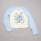 Girls (7-16) No Comment Long Sleeve Teddy Bear Raglan Tee - image 2