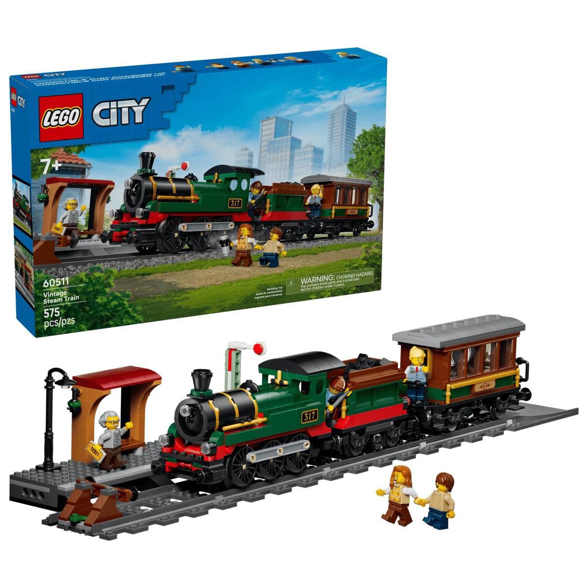 LEGO(R) City Vintage Steam Train Building Kit