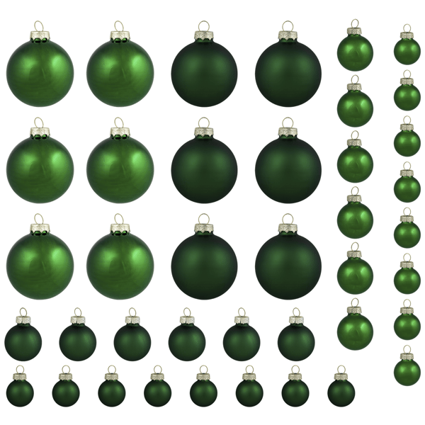 Northlight 40ct. Shiny & Matte Glass Ball Ornaments