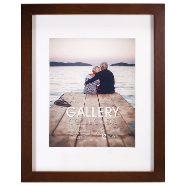 Malden Galley Walnut Matted Frame - 8x10/11x14 - image 
