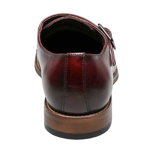 Mens Stacy Adams Desmond Cap Toe Monk Strap Oxfords - Brown