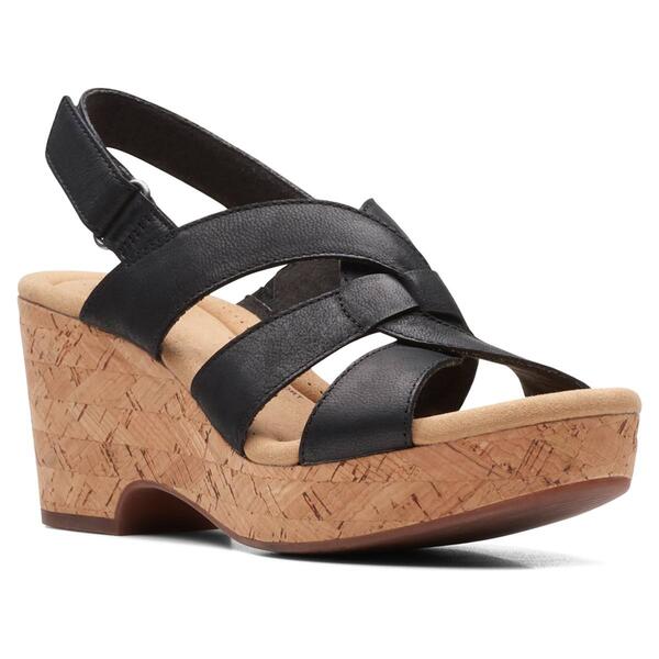 Womens Clarks(R) Collections Giselle Beach Wedge Sandals - image 