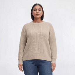 Plus Size Architect(R) Long Sleeve Chenille Thermal Sweater