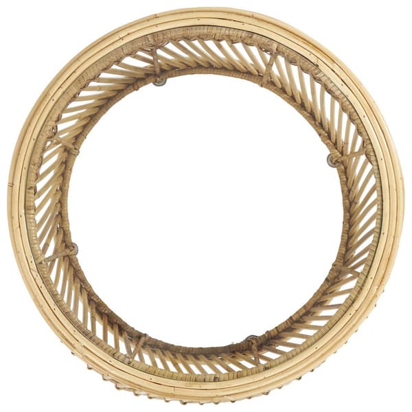 9th & Pike® Natural Brown Rattan Accent Table