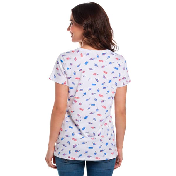 Petite Preswick & Moore® Short Sleeve Ice Cream Crew Neck Tee