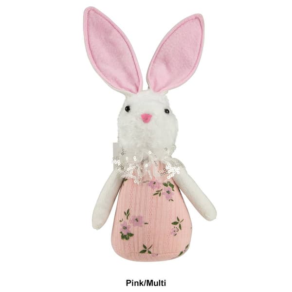 Northlight Seasonal 11in. Spring Floral Easter Bunny Figurine