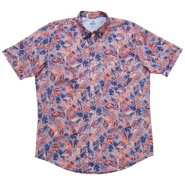 Mens Big & Tall IZOD&#40;R&#41; Chambray Button Down Shirt - Mauve - image 