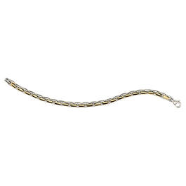 Mens Gentlemen's Classics&#40;tm&#41; Two-Tone Steel Link Bracelet