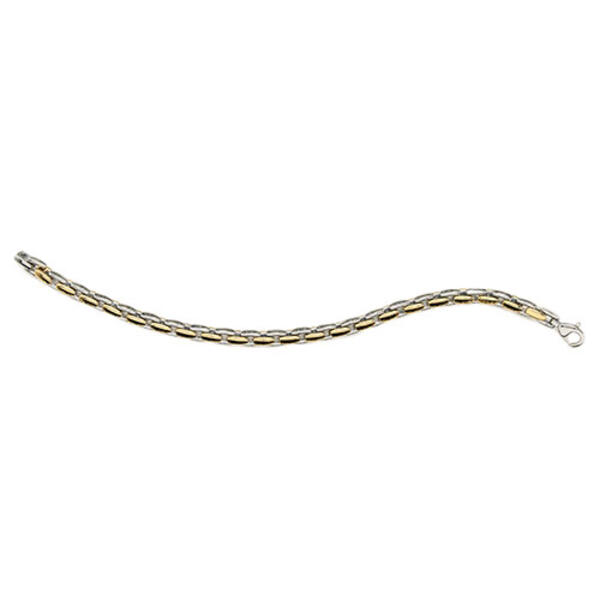 Mens Gentlemen's Classics&#40;tm&#41; Two-Tone Steel Link Bracelet - image 