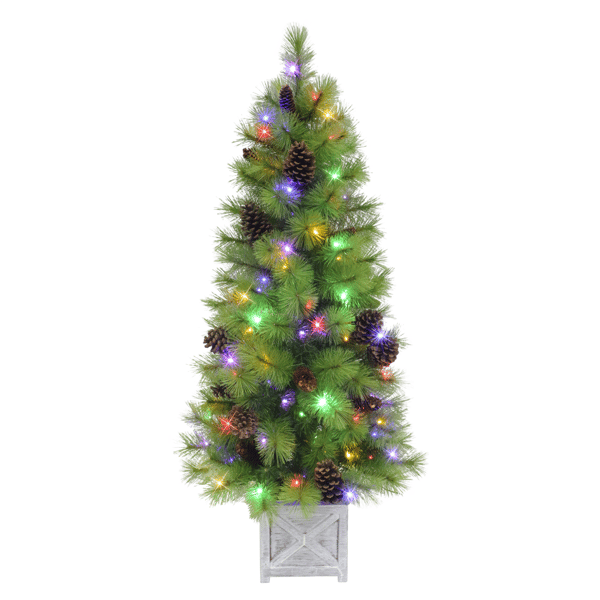Puleo International 4.5ft. Pre-Lit Arkansas Pine Christmas Tree