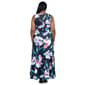 Plus Size 24/7 Comfort Apparel Large Floral Scoop Neck Maxi Dress - image 3