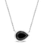 Sophia B 2.0ctw. Black Pear Shaped Diamond Pendant Necklace - image 1