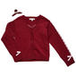 Girls (7-12) BTween® Long Sleeve Bow Cardigan Sweater w/ Clip - image 2