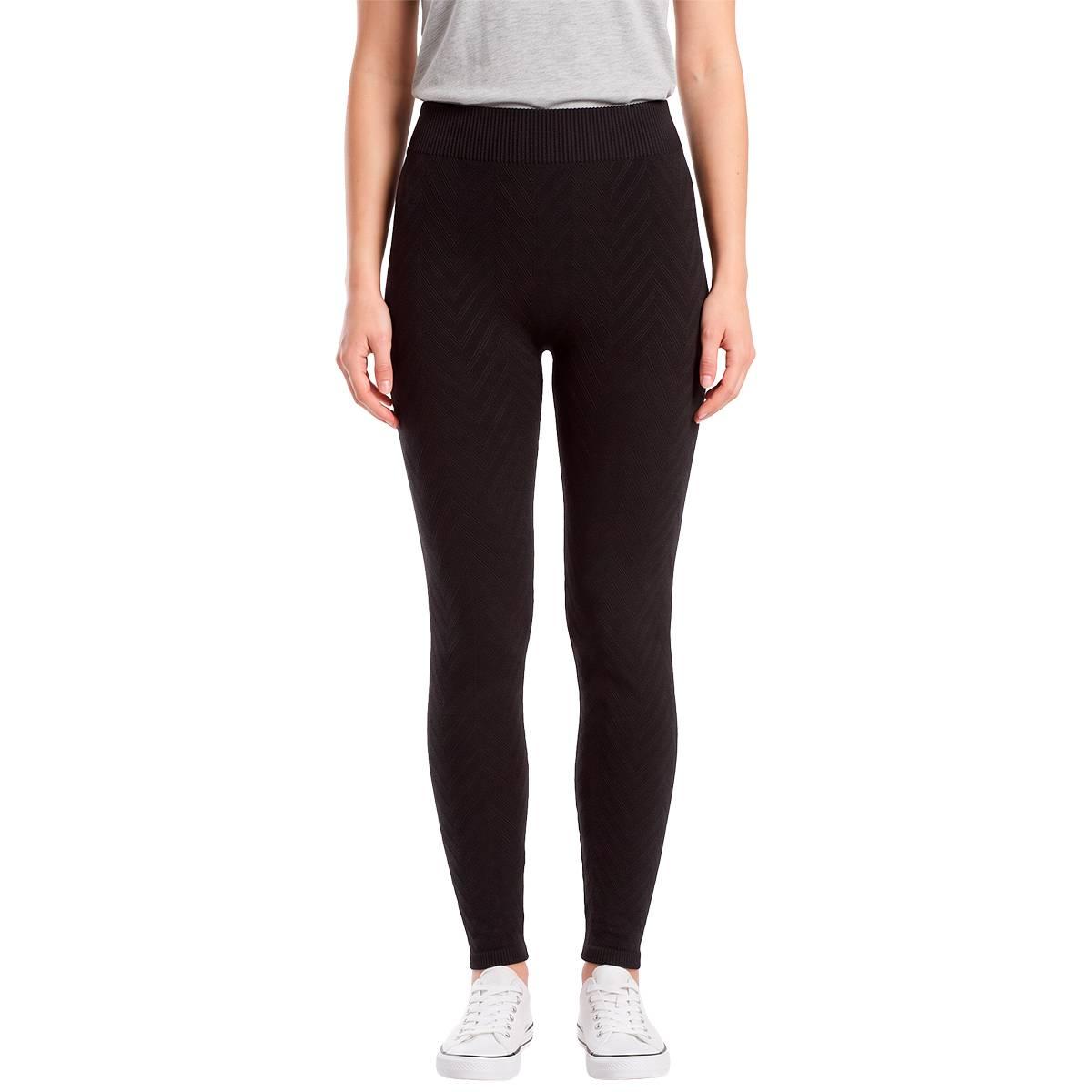 Womens  Runway Ready Chevron Fleece Lined Leggings
