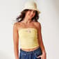 Juniors Madden Girl Tube Top with Floral Bead Embroidery - image 1