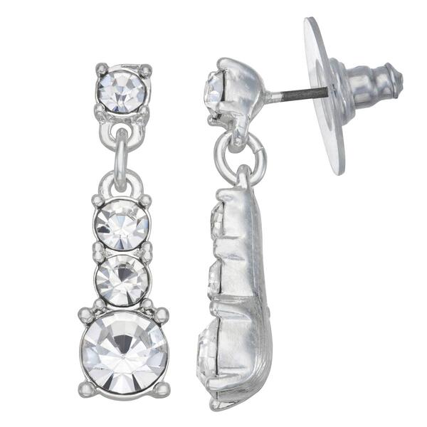 You''re Invited Crystal Small Stone Pierced Post Earrings - image 