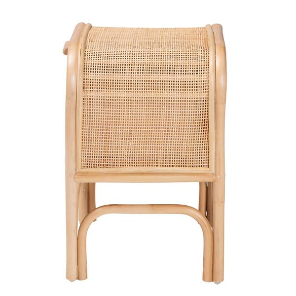 bali & pari Carabella Bohemian Natural Rattan 1-Drawer Nightstand