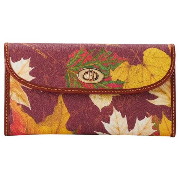 Womens Dooney & Bourke Maple Leaf Continental Wallet - Wine - image 