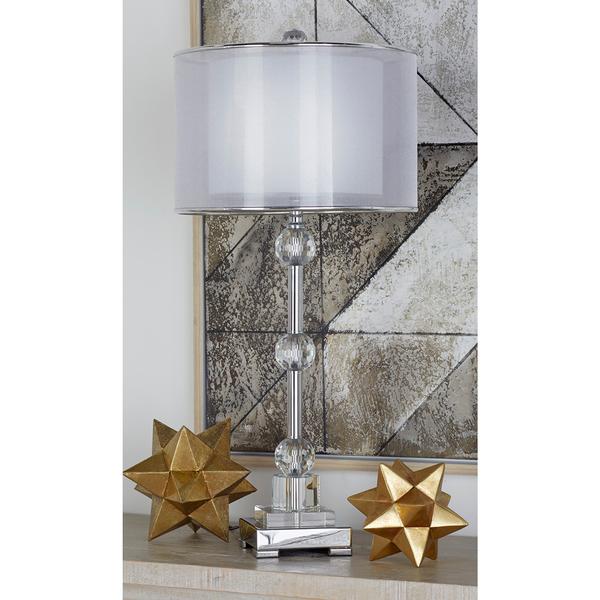 9th & Pike® Silver Metal Glam Table Lamp