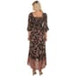 Juniors Angie Floral Keyhole High Low Maxi Dress with Slit - image 3