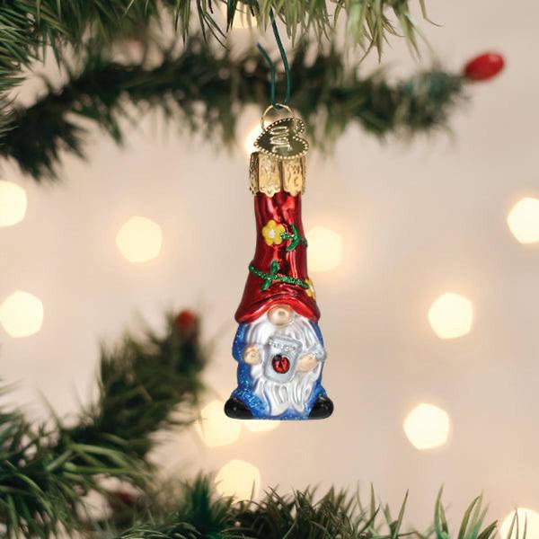 Old World Christmas Mini Garden Gnome Ornament - image 
