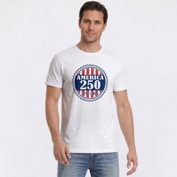 Mens Home of the Brave 250 Round Badge Short Sleeve Tee - image 