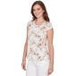 Womens Emaline Verde Grove II Short Sleeve Tropical Leaf Tee - image 3