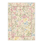 HomeRoots Ivory Pink & Green Floral Washable Area Rug - image 2